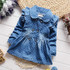 BibiCola Children clothing denim coat for girls jackets autumn & spring outwear kids clothes baby girl top outfits