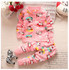 BibiCola Autumn winter baby girls christmas clothing set kid Flower thicken Warm clothes set children cardigan sweaters+pants