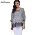 BHflutter 2018 Women Blouse Shirt Plus Size 4XL 5XL 6XL Batwing Sleeve Chiffon Tops Floral Print Casual Summer Blouses Blusas