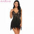 Avidlove Women Sexy Lingerie Babydoll Floral Lace Patchwork