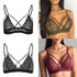2017 Sexy Floral Lace Bra V-neck Push Up Bralette Crop Top Summer Women Tank Top Wire Bustier Vest Unpadded Blouse Camis