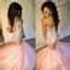 2017 Sparkle Crystals Beaded Pink African Prom Dresses Mermaid Black Girls Luxury Gold Party Dress Corset Long Evening Gowns