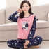 New 2016 Fashion Women Lovely Leisure Suits 100% Cotton Sleepwear Women Cartoon Pajamas Casual Long-sleeved Spring Pyjamas Women