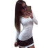 Feitong Women Casual Lace Dresses 2017 Fashion Autumn Sexy long Sleeve Sheath Bodycon Party Pencil Mini Dress vestidos femininos
