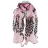 Feitong New Design Women Peacock Flower Embroidered Lace Scarf Long Soft Wrap Shawl Scarf Stole Pashmina echarpes foulards femme