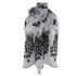 Feitong New Design Women Peacock Flower Embroidered Lace Scarf Long Soft Wrap Shawl Scarf Stole Pashmina echarpes foulards femme