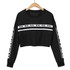 Feitong Crop Tops Autumn Sweatshirt Women Fashion White Letter Print 2018 New Spring Women Hoodies Sweatshirts Winter Top
