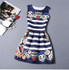 Fashion Bottoming Dress Summer Style New Women Dress Vintage Printing Sexy Party Dresses vestidos Leisure Plus Size Summer Dress