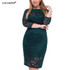Fashion big sizes lace dresses women Spring dress Sexy boho bodycon Dresses 2018 plus Large Sizes vintage blue Dress Vestidos