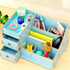 Home Office Storage Box Multifunction Pen Card Desk Storage Basket Wooden Jewelry Makeup Cosmetics Storage Box Container Case