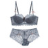 2017 NEWEST A/B/C D Cup Push Up Bra Set Sexy V -Neck Plunge Lace Bra & brief sets women underwear set sexy lingerie panties