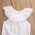 2017 Newborns White Lace Baby Rompers Summer Infant Baby Girls Clothes Toddler Kids Jumpsuit Sunsuit Outfits Coveralls