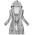 2017 NEW Women's Long-sleeve Knitted Medium-long Hooded Cardigan