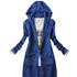 2017 NEW Women's Long-sleeve Knitted Medium-long Hooded Cardigan
