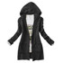 2017 NEW Women's Long-sleeve Knitted Medium-long Hooded Cardigan