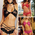 2017 New Women Sexy V Neck Lace Lingerie Sleepwear Dress Underwear Babydoll nightdress chemise de nuit