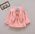 Girl Coat Cute Rabbit Ear Hoodies Winter Warm Kids Jacket Outerwear Children Clothing Baby Tops 2 Colors