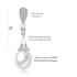 Genuine wedding freshwater pearl earrings for women,fashion natural pearl earrings 925 silver jewelry mom trendy best gift white