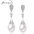 Genuine wedding freshwater pearl earrings for women,fashion natural pearl earrings 925 silver jewelry mom trendy best gift white