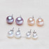 Genuine stud freshwater pearl earrings for women,white natural pearl earrings 925 silver girl best gift anniversary wedding gift