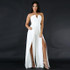 Liooil Sexy Strapless Boot Cut Bodycon Jumpsuit 2017 New Summer Sleeveless Backless Splits Women Rompers Black White Jumpsuits