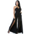 Liooil Sexy Strapless Boot Cut Bodycon Jumpsuit 2017 New Summer Sleeveless Backless Splits Women Rompers Black White Jumpsuits