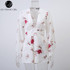 Lily Rosie Girl Boho Deep V Neck White Floral Playsuit