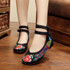 Lily Embroidery Chinese Style Women Loafers and Dance Flats