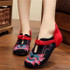 Lily Embroidery Chinese Style Women Loafers and Dance Flats