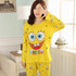 LIKEPINK Casual Women’s Cartoon Pajamas Summer Sleepwear Set