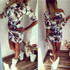 2018 New Summer Dresses Women Cute Casual Half Sleeve Print Cartoon Dress Sexy Party Slim Mini Sheath Pencil Dress Vestidos Robe
