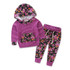 Floral Hooded Baby Girls Outfit Set – Long Sleeve T-Shirt and Pants Casual Clothing 2PCS for Stylish Playtime