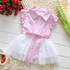 Trendy Floral Baby Dress for Summer 2023 - Casual Pink and Blue Lace Tutu Dresses for Newborn Girls