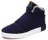 Men's High Top Winter Boots - Plush Fur Lined Lace-Up Ankle Shoes for Ultimate Warmth and Comfort in Autumn