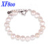 Trendy Baroque Pearl Bracelets - Elegant White Strand Heart Jewelry for a Chic Look