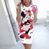 Festy Kary Fashion Women Summer Dress 2018 Cute Cartoon Printed Mini Vestidos O Neck Sleeveless Party Sheath Pencil Dress Women