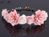 CXADDITIONS Rose Carnations Peony Flower Halo Bridal Floral Crown Hair Band Wreath Mint Head Wreath Wedding Headpiece Bridesmaid