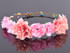 CXADDITIONS Rose Carnations Peony Flower Halo Bridal Floral Crown Hair Band Wreath Mint Head Wreath Wedding Headpiece Bridesmaid