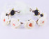 CXADDITIONS Bridal Floral Adjustable Crown Hair Wreath girl Breath Camellia Flower Simple Halo Woodland Hairpiece Wedding Rustic