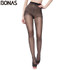 BONAS Summer Nylon Seamless Pantyhose Women's Black Thin Tights Fashion Stretchy Hosiery Spandex Pantyhose Solid Color Female