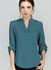 Blouses Women's Fashion Novelties European Style Solid Elegant V Neck Chiffon Blouses Long Sleeve Women's Shirt 2017 Summer Tops