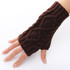 Pretty Stylish hand warmer winter gloves women Arm Crochet Knitting faux Wool Mitten warm Fingerless Gloves,gants femme