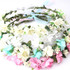 M MISM Summer Wedding Floral Crown Head Band female Flower Headband Bridesmaid Bridal Headpiece Girls Flowers hair accessories
