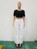 High Waist Trousers For Women Wide Leg Pants Side Split Button Pants 2017 Autumn Casual Black Vintage Pants Sexy Flare Trousers