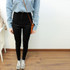 High waist jeans woman leggings biker denim pencil slim elastic skinny jeans women black trousers 2017 boyfriend jeans for women
