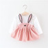 Lawadka Cute Rabbit Ear Baby Dress Cotton Cartoon Baby Girls Party Dress Autumn Baby Princess Infant Dresses
