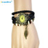 Dropship Hcandice Hot Selling Womens Bracelet Vintage Weave Wrap Quartz Leather Leaf Beads Wrist Watches Gift 1pcs Dec 9