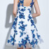 Dressv scoop neck sequins A-line cocktail dress zipper up knee length open back cocktail dress elegant short homecoming dress