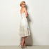 Dressv ivory flowers lace cocktail dress strapless knee length a line sleeveless short homecoming dress cocktail party dress