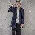 New China Style Cotton Linen Men Cardigan Loose Trench Jacket Kimono Shawls Coat Street Fashion Hiphop Trench Outwear